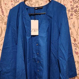 Zara Blue Cover Up